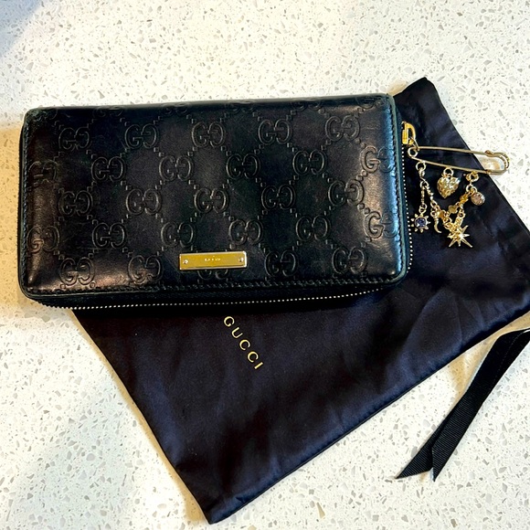 Authentic Gucci Guccissima Zip-Around Long Wallet - Picture 1 of 10